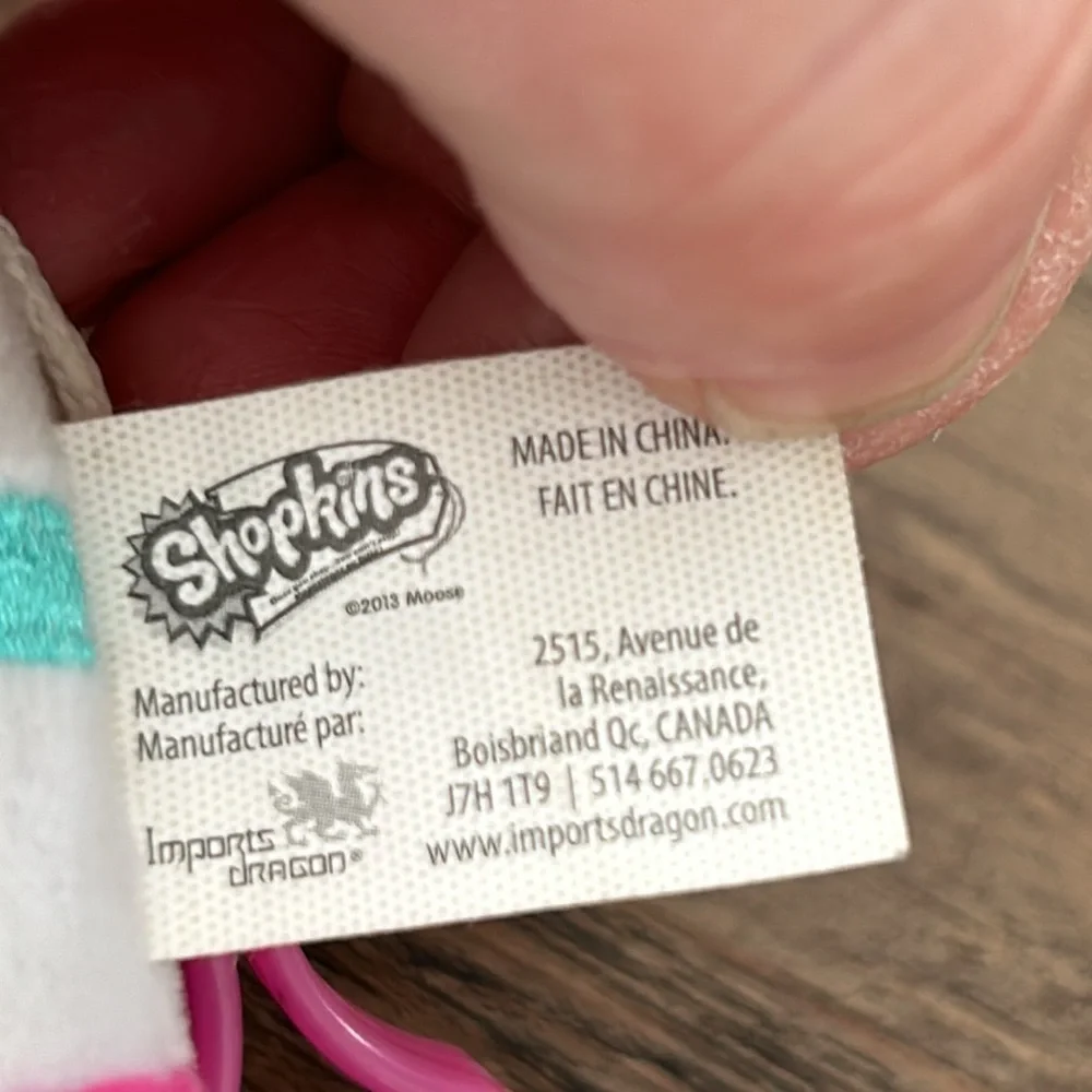 🔥🔥2012 Shopkins Sneaky Wedge Keychain Plush - Picture 4 of 4